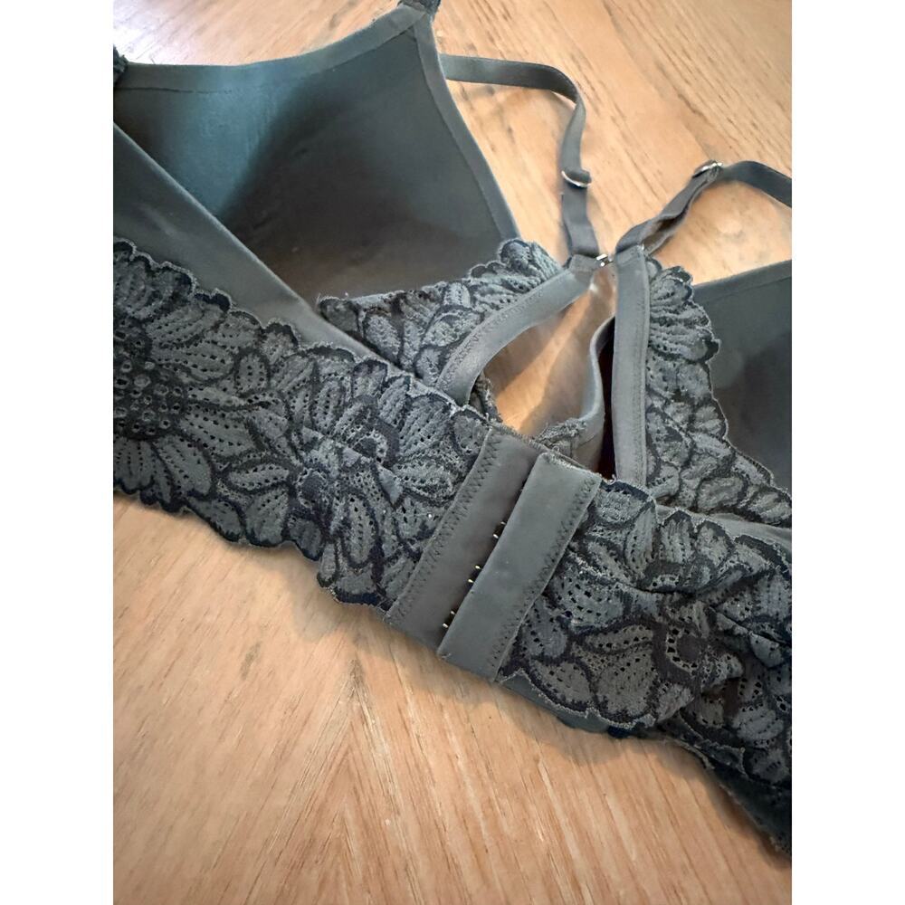 Aerie Sunnie lace lightly lined full coverage bra green size 34C - Picture 8 of 11